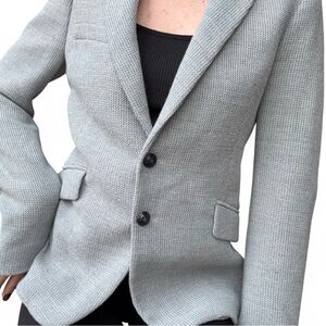 ❌SOLD❌ZARA Woman light Grey Textured Tailored Blazer – Size Small
